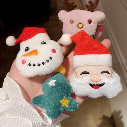 Christmas cartoon brooch